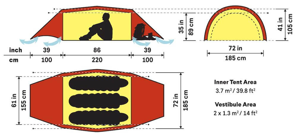 Hilleberg Helags 2 黃標 輕量二人帳篷